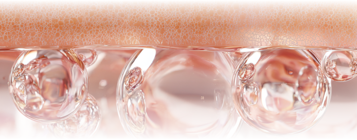 PN 성분을 기반으로 피부 재생과 브라이트닝 효과를 설명하는 비타란 스킨부스터 콘셉트 이미지