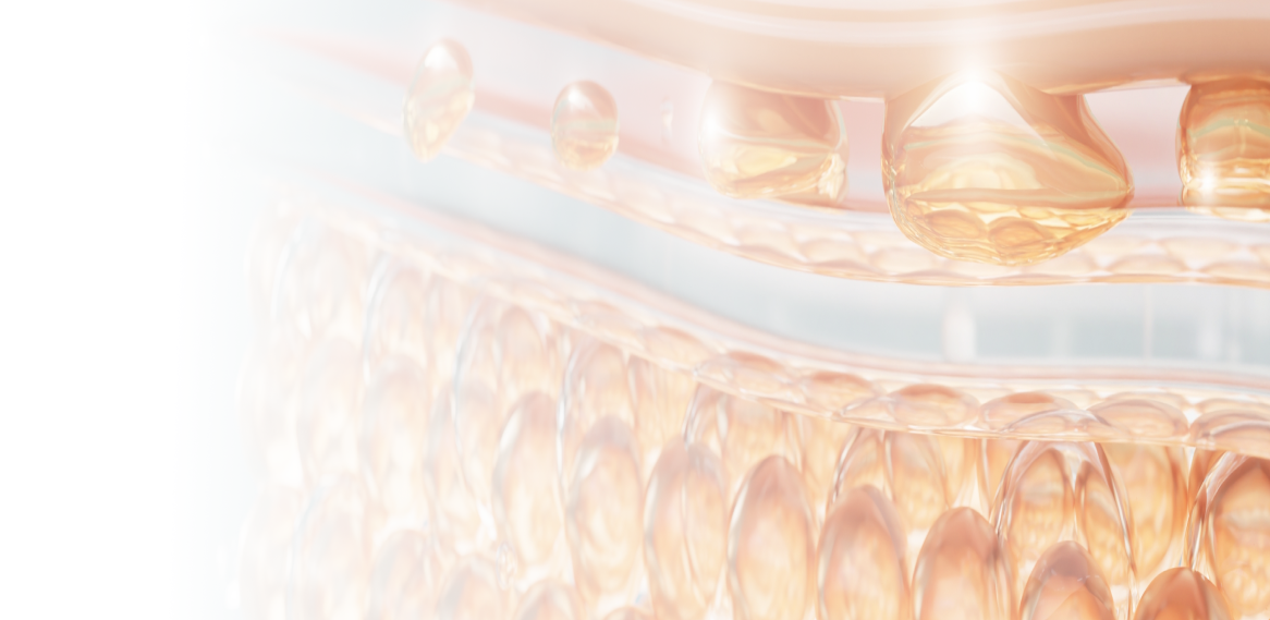 스킨바이브 시술 후 피부 장벽 강화 및 수분 보유력 증가를 보여주는 피부 단면 이미지
