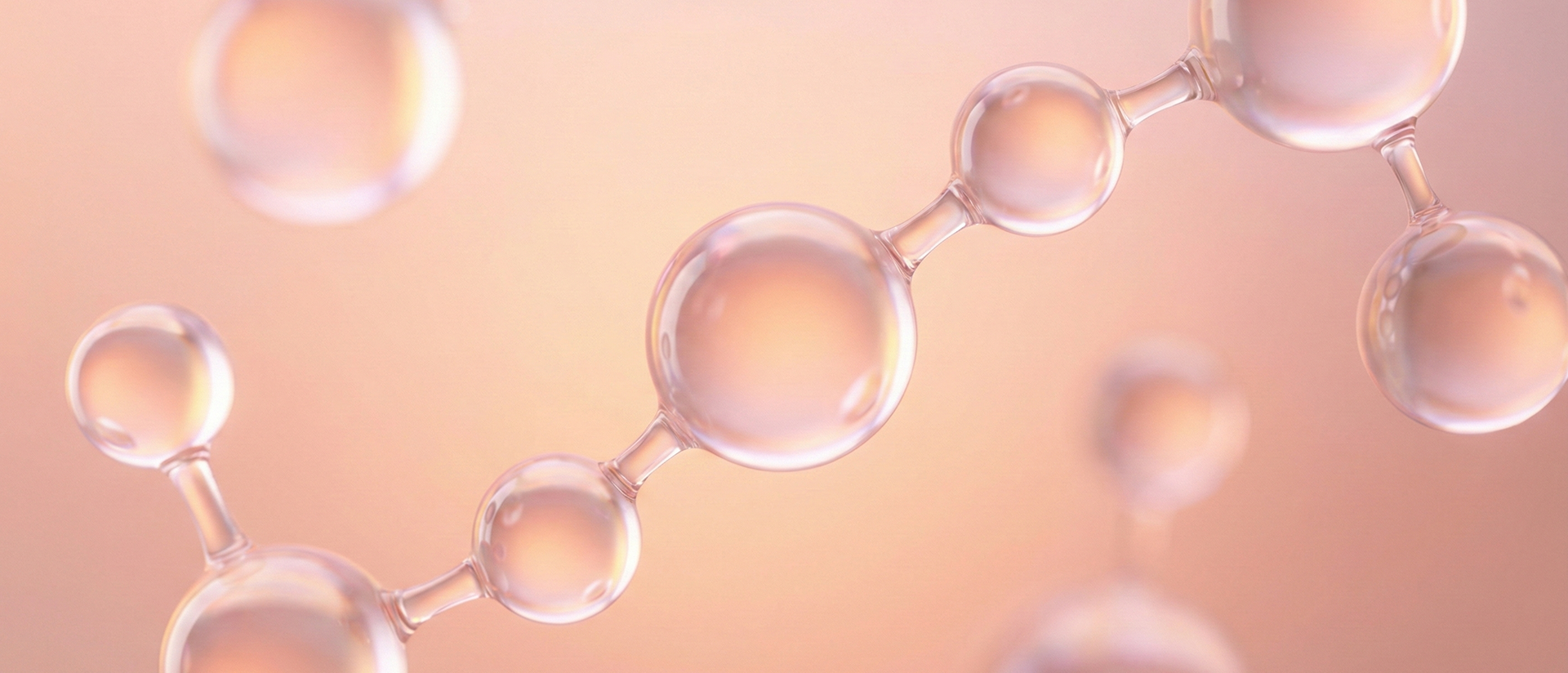 리쥬란 PN 성분을 형상화한 분자 구조 그래픽 이미지