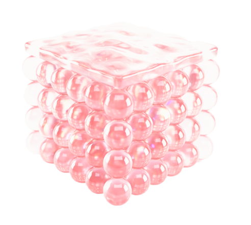 저분자 히알루론산이 진피층에 머물며 수분 저장고를 형성하는 과정을 시각화한 그래픽 이미지