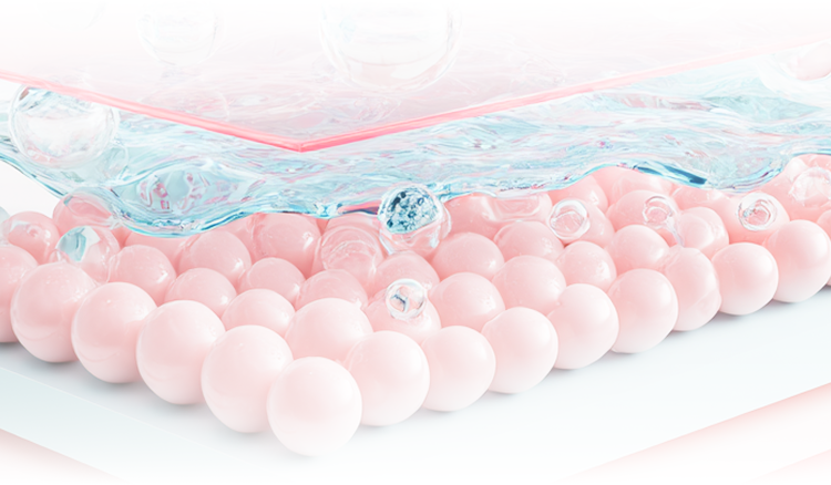 성장인자, 펩타이드, 비타민, 미네랄 등 엑소좀 핵심 성분 구성을 보여주는 설명 이미지