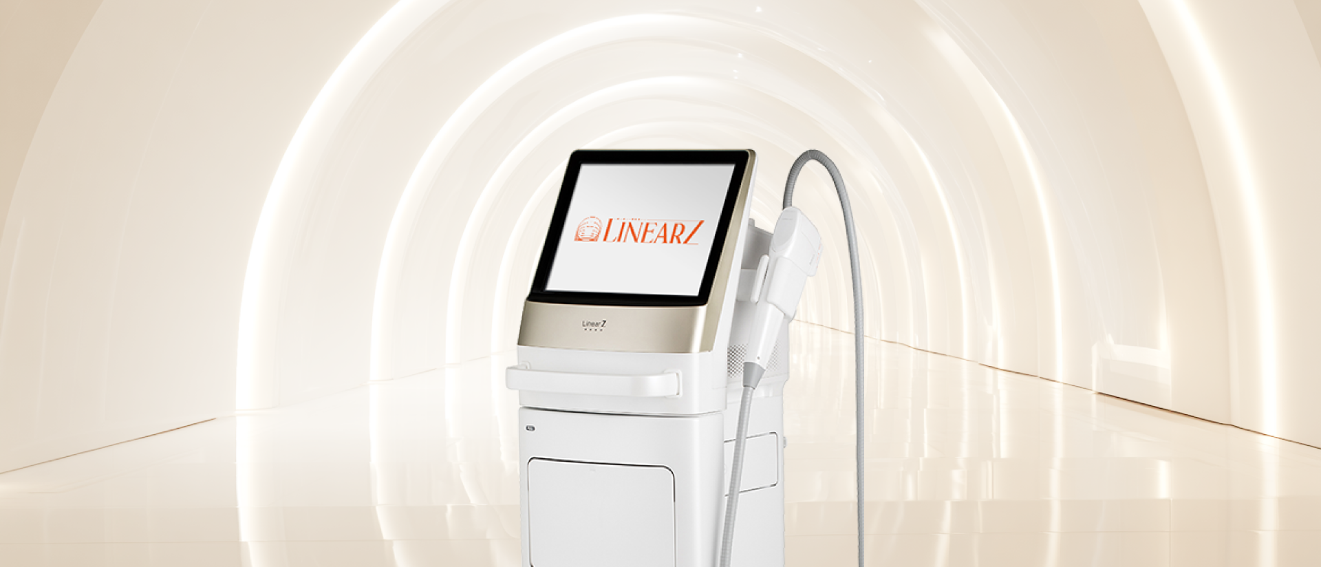 강남 피부관리 클리닉 UH CELL 리니어지 초음파 리프팅 시술 콘셉트를 표현한 그래픽 배너 이미지