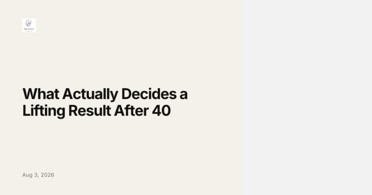 What Actually Decides a Lifting Result After 40